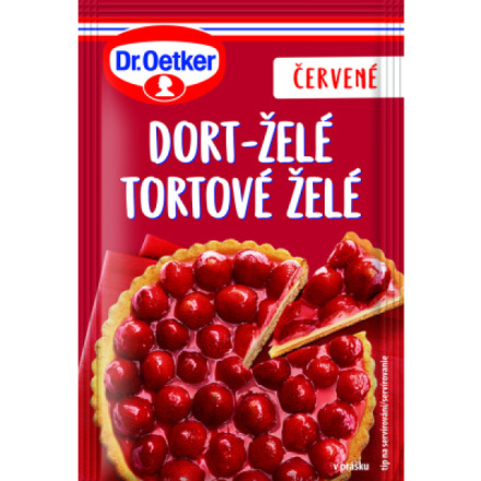 Dr. Oetker Dort-želé červené, 10 g