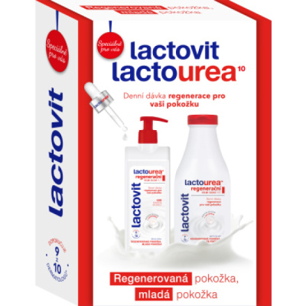 Sada Lactovit Lactooil regenerační tělové mléko 400 ml + sprchový gel 500 ml