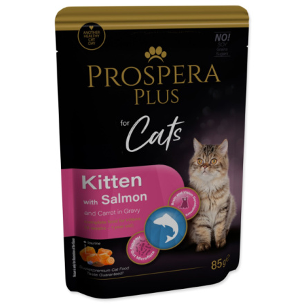 Kapsička Prospera Plus Kitten, Salmon, Carrot 85g 1513-10100|X|X|KS