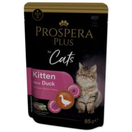 Kapsička Prospera Plus Kitten, Duck, Green Beans 85g 1513-10101|X|X|KS