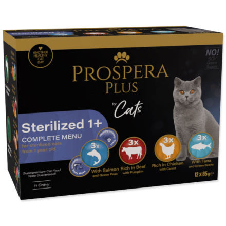 Kapsička Prospera Plus Sterilized 1+, 12x 85g 1513-10112|X|X|KS