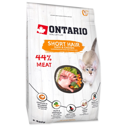 Krmivo Ontario Cat Shorthair 0,4kg 213-10333|X|X|KS