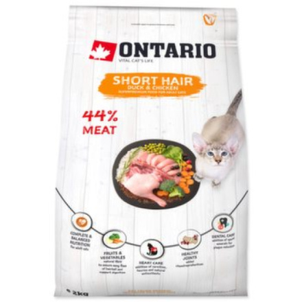 Krmivo Ontario Cat Shorthair 2kg 213-10335|X|X|KS