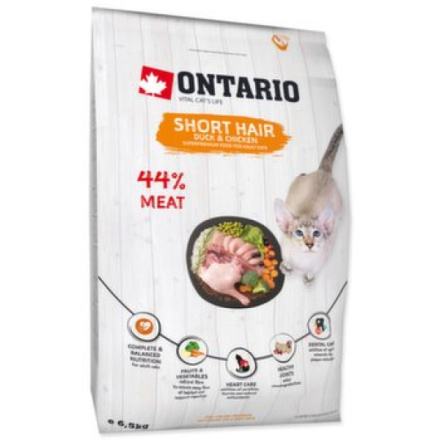 Krmivo Ontario Cat Shorthair 6,5kg 213-10337|X|X|KS