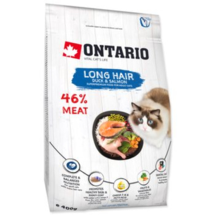 Krmivo Ontario Cat Longhair 0,4kg 213-10433|X|X|KS