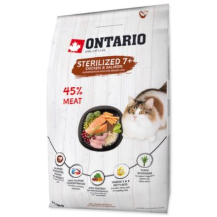 Krmivo Ontario Cat Sterilised 7+6,5kg 213-10837|X|X|KS