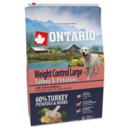 Krmivo Ontario Large Weight Control Turkey & Potatoes 2,25kg 214-12745|X|X|KS