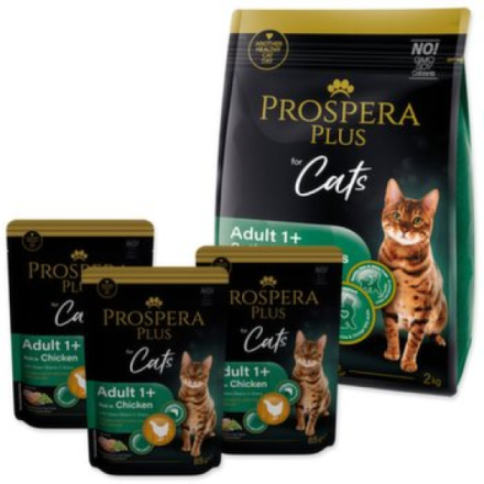 Krmivo Prospera Plus Adult 1+ Chicken  Optimal Wellness 2kg+3 kapsičky ZDARMA PR1513-10012|X|X|KS