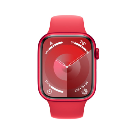 Apple Watch Series 9 45mm Cellular PRODUCT(RED) Červený hliník s PRODUCT(RED) sportovním řemínkem - S/M MRYE3QC/A
