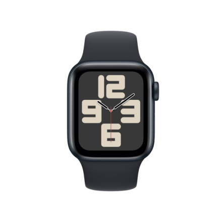 Apple Watch SE Cellular 40mm Temně inkoustový hliník s temně inkoustovým sportovním řemínkem - S/M MRG73QC/A