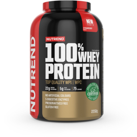 Nutrend 100% WHEY protein 2250 g, jahoda VS-032-2250-JH