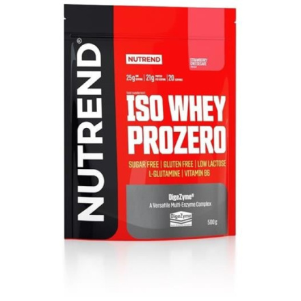 Nutrend ISO WHEY PROZERO 500 g, jahodový cheesecake VS-102-500-JHC