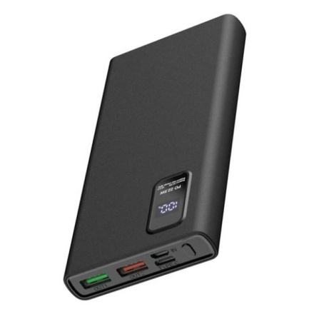 Platinet Power Bank PMPB10WQC726B 10000mAh PD3.0 QC3.0 display černá 5907595457262