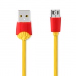 REMAX USB datový Kabel - Chips RC-114m - MicroUSB, 1 m Žlutý