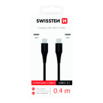 Swissten DATOVÝ KABEL USB-C / USB-C 0,4 M black 71506514