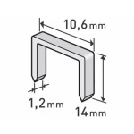 spony, balení 1000ks, 14mm, 10,6x0,52x1,2mm 8852205