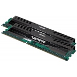 Patriot Viper 3/DDR3/16GB/1600MHz/CL9/2x8GB/Black, PV316G160C9K