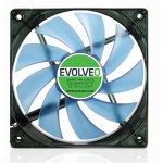 EVOLVEO 12L1BL ventilátor 120mm, 4 LED modrý, 3pin, FAN 12 BLUE