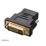 AKASA - DVI-D na HDMI adaptér, AK-CBHD03-BKV2