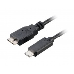 AKASA - USB 3.1 typ C na mikro B adaptér - 100 cm, AK-CBUB29-10BK