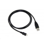Kabel C-TECH USB 2.0 AM/Micro, 2m, černý, CB-USB2M-20B
