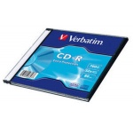 VERBATIM CD-R 700MB, 52 Extra Prot. Slim Box, 43347