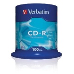 VERBATIM CD-R(100-Pack)Spindl/ExtraProtect/52x/700, 43411