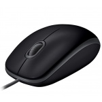 Logitech B110 Silent/Kancelářská/Optická/1 000 DPI/Drátová USB/Černá, 910-005508