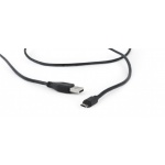 GEMBIRD Kabel CABLEXPERT MicroUSB oboustranný univerzální konektor, 1,8m, černý, CC-USB2-AMmDM-6