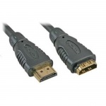 PremiumCord prodlužovací kabel HDMI, M/F, 1m, kphdmf1