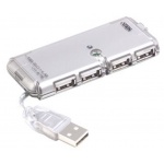 PremiumCord USB 2.0 HUB 4-portový bez napájení, ku2hub4ws