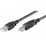 PremiumCord Kabel USB 2.0, A-B, 2m, černý, ku2ab2bk