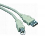 PremiumCord Kabel USB 2.0, A-B, 3m, šedý, ku2ab3