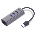 i-tec USB 3.0 Metal HUB 3 Port + Gigabit Ethernet, U3METALG3HUB