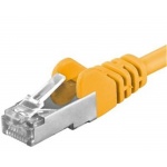 Premiumcord Patch kabel CAT6a S-FTP, RJ45-RJ45, AWG 26/7 1,5m, žlutá, sp6asftp015Y