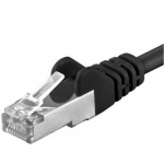 Premiumcord Patch kabel CAT6a S-FTP, RJ45-RJ45, AWG 26/7 1m, černá, sp6asftp010C