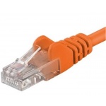 PREMIUMCORD Patch kabel UTP RJ45-RJ45 level 5e 1m oranžová, sputp01E