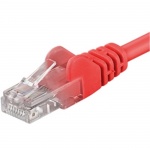 PREMIUMCORD Patch kabel UTP RJ45-RJ45 level CAT6, 0.25m, červená, sp6utp002R