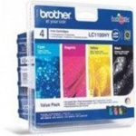 BROTHER LC-1100HY VALBP(inkoust multipack-černá+tři barvy), LC1100HYVALBP - originální