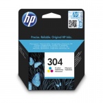 HP 304 Tri-color Original Ink Cartridge, N9K05AE, N9K05AE - originální