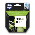 HP 304XL Black Original Ink Cartridge, N9K08AE, N9K08AE - originální