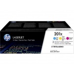 HP 201X 3-pack CMY, CF253XM, CF253XM - originální