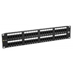 19" patch panel Solarix 48 x RJ45 CAT5E UTP 150 MHz černý 2U SX48-5E-UTP-BK, 24000480