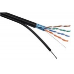 Instalační kabel Solarix CAT5E FTP PE Fca samonosný 305m/cívka SXKD-5E-FTP-PE-SAM, 27655195