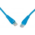 SOLARIX patch kabel CAT5E UTP PVC 0,5m modrý snag-proof, 28331059