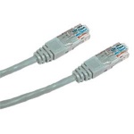 DATACOM Křížený UTP patch kabel 0,5m Cat5e šedý, 1509