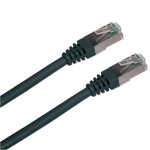 Patch cord FTP cat5e 5M černý, 1641