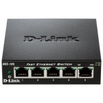 D-Link DES-105 kovový 5-port 10/100 Desktop Switch, DES-105/E