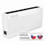 Tenda S108 8 x 10/100 Mb/s Mini Eco Switch, Desktop, Auto MDI/MDIX, spotřeba do 2,1 Watt, 75010108