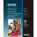 EPSON Value Glossy Photo Paper 10x15cm 100 sheet, C13S400039